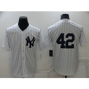 MLB Yankees 42 Mariano Rivera White 2020 Nike Gold Cool Base Men Jersey