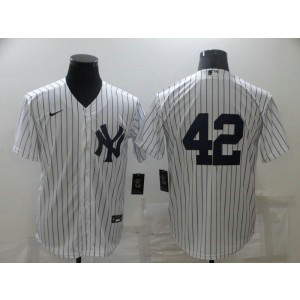 MLB Yankees 42 Mariano Rivera White Nike Cool Base Men Jerseys