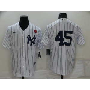 MLB Yankees 45 Gerrit Cole White Nike Cool Base Men Jersey
