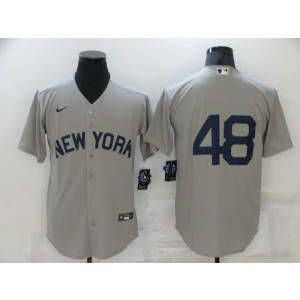 MLB Yankees 48 Anthony Rizzo 2021 Grey Field Of Dreams Flexbase Men Jersey