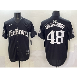 MLB Yankees 48 Goldschmidt New Black Nike Cool Base Men Jersey