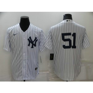 MLB Yankees 51 Bernie Williams White Flexbase Men Jersey