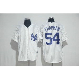 MLB Yankees 54 Aroldis Chapman White New Cool Base Men Jersey