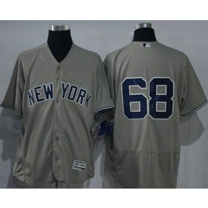 MLB Yankees 68 Dellin Betances Grey Flexbase Men Jersey