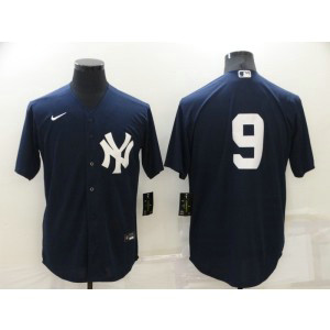 MLB Yankees 9 Roger Maris Navy Nike Cool Base Men Jersey