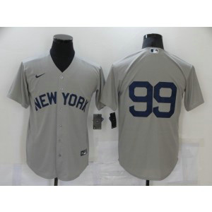 MLB Yankees 99 Aaron Judge 2021 Grey Field Of Dreams Cool Base Men Jersey