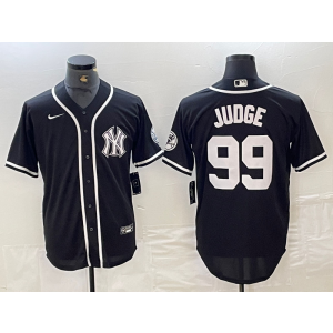 MLB Yankees 99 Aaron Judge Black Cool Base Men Jersey