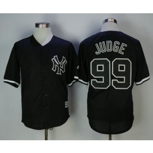 MLB Yankees 99 Aaron Judge Black Cool Base Men Jersey