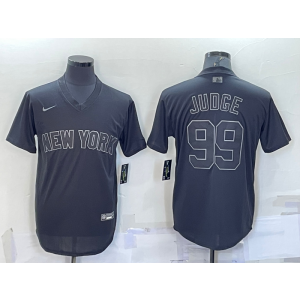 MLB Yankees 99 Aaron Judge Black Nike Cool Base Men Jersey