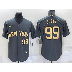 MLB Yankees 99 Aaron Judge Charcoal 2022 All-Star Nike Cool Base Men Jersey