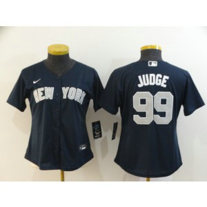 MLB Yankees 99 Aaron Judge Navy 2020 Nike Cool Base Women Jersey