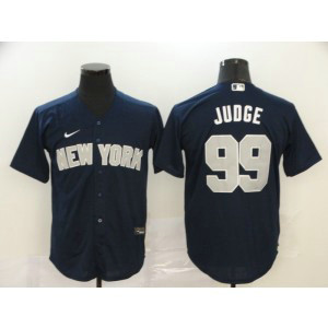 MLB Yankees 99 Aaron Judge Navy Blue 2020 Nike Flexbase Men Jersey