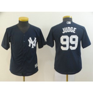 MLB Yankees 99 Aaron Judge Navy Cool Base Youth Jersey