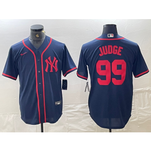 MLB Yankees 99 Aaron Judge Navy Nike Cool Base Men Jersey