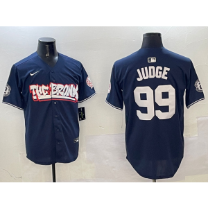 MLB Yankees 99 Aaron Judge Navy Nike Cool Base Men Jersey