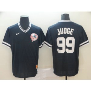 MLB Yankees 99 Aaron Judge Navy Nike Cooperstown Collection Legend V-Neck Men Jersey