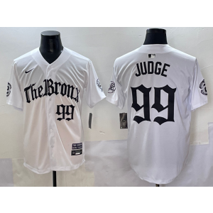 MLB Yankees 99 Aaron Judge New White Nike Cool Base Men Jersey