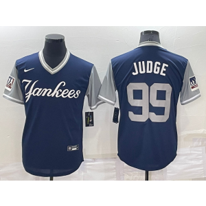 MLB Yankees 99 Aaron Judge Nickname Nike Cool Base Men Jersey