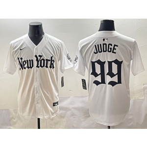 MLB Yankees 99 Aaron Judge White New Nike Cool Base Men Jersey