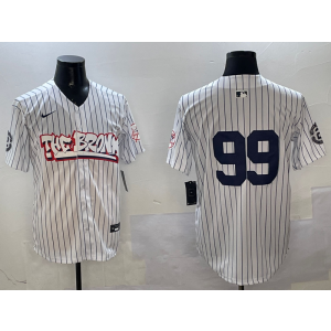 MLB Yankees 99 Aaron Judge White Nike Cool Base Men Jersey 1