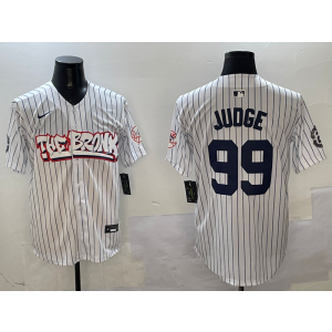 MLB Yankees 99 Aaron Judge White Nike Cool Base Men Jersey