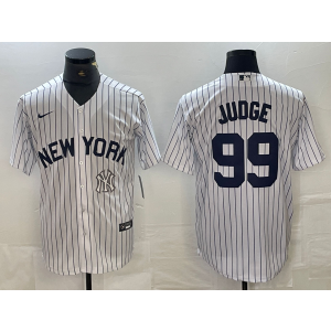 MLB Yankees 99 Aaron Judge White Nike Cool Base Men Jersey