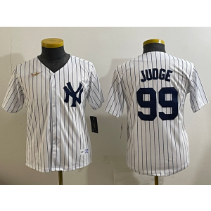 MLB Yankees 99 Aaron Judge White Nike Cool Base Youth Jersey