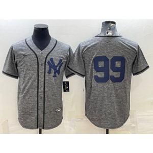 MLB Yankees 99 Aaron Judgey Grey Nike Cool Base Men Jersey