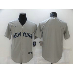 MLB Yankees Blank 2021 Grey Field Of Dreams Cool Base Men Jersey