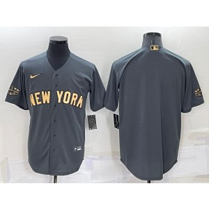 MLB Yankees Blank Charcoal 2022 All-Star Nike Cool Base Men Jersey