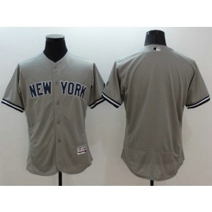 MLB Yankees Blank Grey 2016 New Flexbase Men Jersey