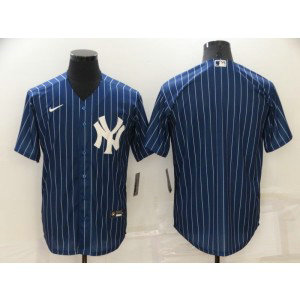 MLB Yankees Blank Navy Nike Cool Base Men Jersey