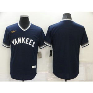 MLB Yankees Blank Navy Nike Cool Base Men Jerseys