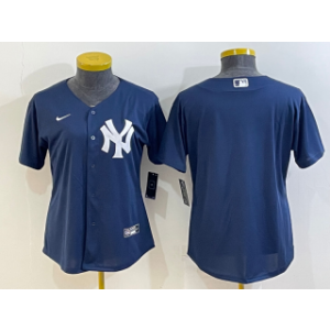 MLB Yankees Blank Navy Nike Cool Base Youth Jersey