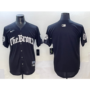 MLB Yankees Blank New Black Nike Cool Base Men Jersey