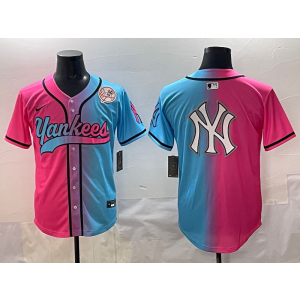 MLB Yankees Blank New Fashion Logo Nike Cool Base Men Jersey