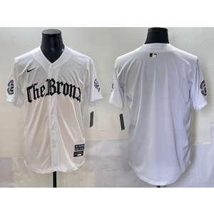 MLB Yankees Blank New White Nike Cool Base Men Jersey