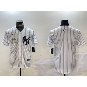 MLB Yankees Blank White Nike Cool Base Men Jersey