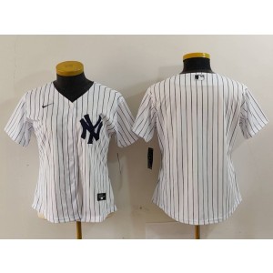 MLB Yankees Blank White Nike Cool Base Youth Jersey