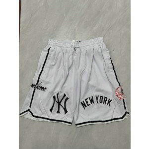 MLB Yankees White Shorts