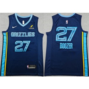 Memphis Grizzlies 27 Cameron Boozer Navy 2026 Draft Icon Edition Men Jersey