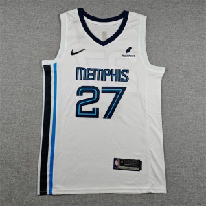 Memphis Grizzlies 27 Cameron Boozer White Men Jersey