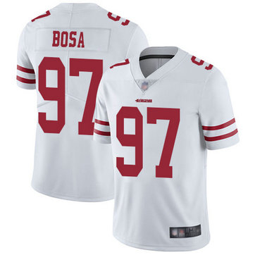 Men's 49ers #97 Nick Bosa White Stitched Football Vapor Untouchable Limited Jersey