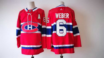 Men's Adidas Canadiens 6 Shea Weber Black NHL Jersey