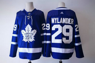 Men's Adidas Maple Leafs 29 William Nylander Blue NHL Jersey