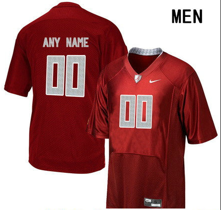 Men's Alabama Crimson Tide Custom College Football Nike Pro Combat Jersey - Crimson Red