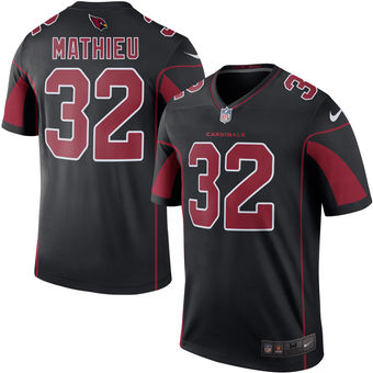 Men's Arizona Cardinals Tyrann Mathieu Nike Black Color Rush Legend Jersey