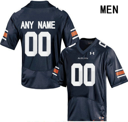Men's Auburn Tigers Custom Under Armour College Football Jersey - Navy Blue