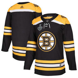 Men's Boston Bruins Blank 2019 Stanley Cup Final Black Home Authentic Bound Stitched Hockey Jersey