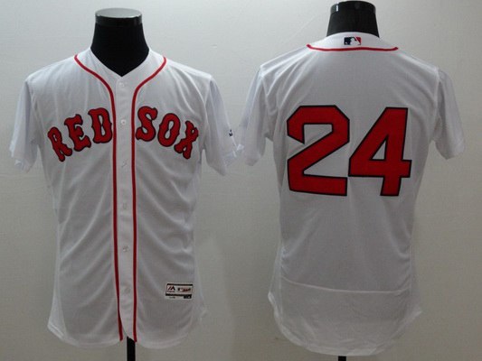 Men's Boston Red Sox #24 David Price White Flexbase MLB Player Jersey